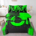 thumbnail image 1 of Erosebridal Green Abstract Bedding Full Size, Chic Minimalism Bed in a Bag Full size, Circle Decor, Reversible 7-Piece, 1 of 5