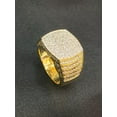 thumbnail image 5 of Pave 2.75 Cts Round Brilliant Certified Diamonds Iced Out Men's Ring In 14K Yellow Gold, 5 of 13