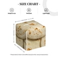 thumbnail image 4 of Balery Taco Tortillas Porta Pañuelos de Cuero con Estampado – Funda Moderna Cuadrada para Caja de Pañuelos, Dispensador 5x5x5'', 4 of 7