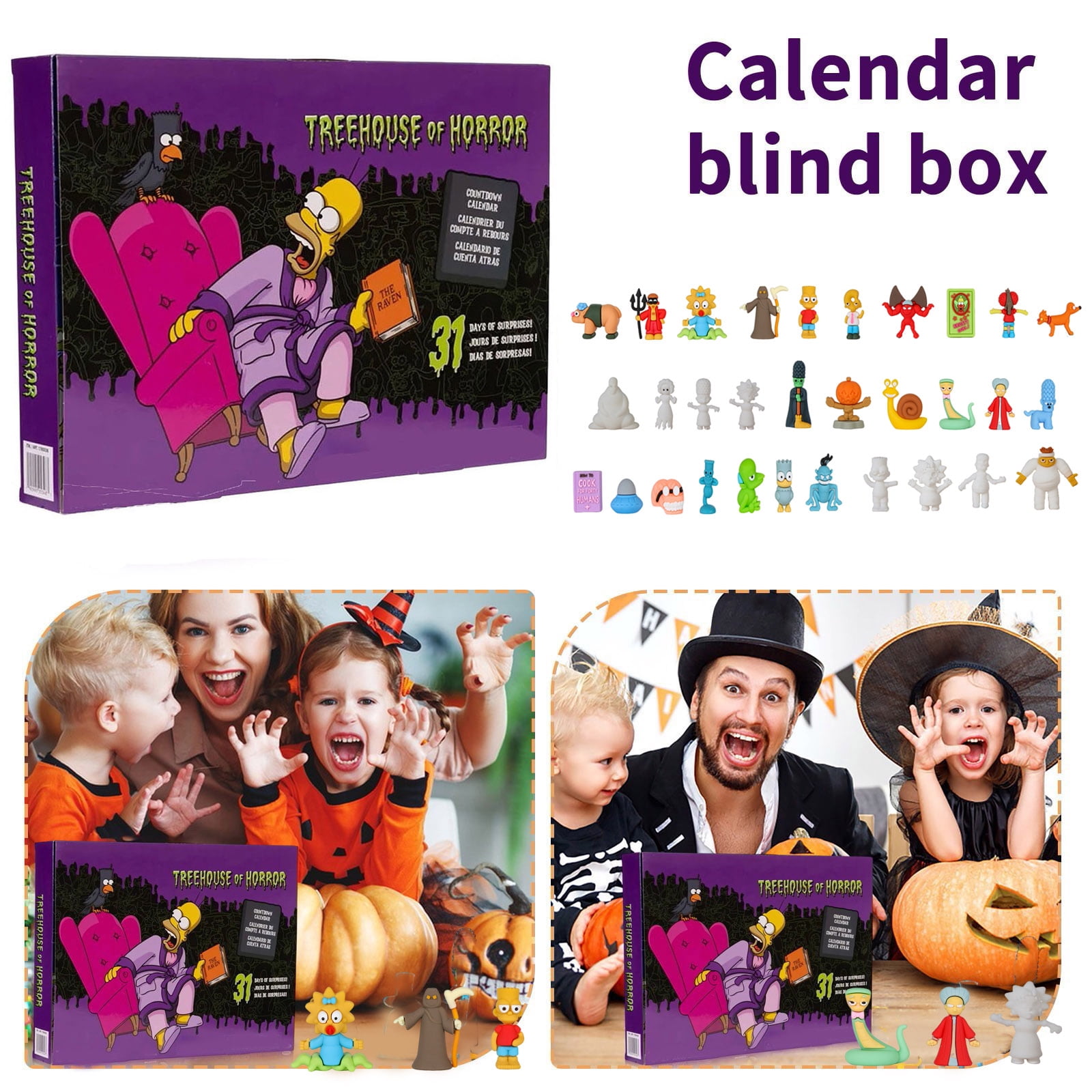 Christmas Advent Calendar 2026, 24-Day Halloween Countdown Calendar for Kids and Adults with 24 pcs Classic Elf Doll Collectible Figures,Ideal Xmas Gift for Boys Girls Teens