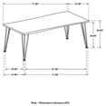 thumbnail image 7 of Sherman 71-inch Live Edge Dining Table Natural Acacia, 7 of 7
