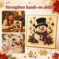 thumbnail image 2 of Christmas Top Hat Christmas Snowman Diamond Painting Craft Kit Winter Cute 3d Pearl Art Beginner Diy Fall Home Decor Wall Art Beginner Friendly Full Kit for Wall Home Decor, 2 of 7