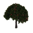 thumbnail image 2 of 20 Manzana Frutas Árbol Baoblaze Modelo Tren Ferrocarril Wargame Diorama 6 cm Verde Rojo, 2 of 8