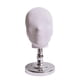 thumbnail image 3 of Cabeza de maniquí elegante, soporte para sombreros, expositor de gorras Base baja de plata, 3 of 9
