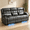 Black, variant on 3-Seat Power Recliner Sofa with Console, Massage & Heat, LED Theater Seating with Drawer, USB Charging, Cup Holders, Drawer, Tray Table & Phone Holder, Faux Leather, Black