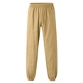 thumbnail image 3 of TAIAOJING Men's Relaxed Straight-Fit Pants Autumn Winter Pant Trouser Solid Casual Overalls Lace-Up Sports Loose Casual Trousers Bottoms, 3 of 8