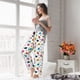 thumbnail image 5 of Balery Ladybugs And Flowers Pantalones de pijama para mujer, pijamas ultraligeros, pantalones de estar por casa-Small, 5 of 6
