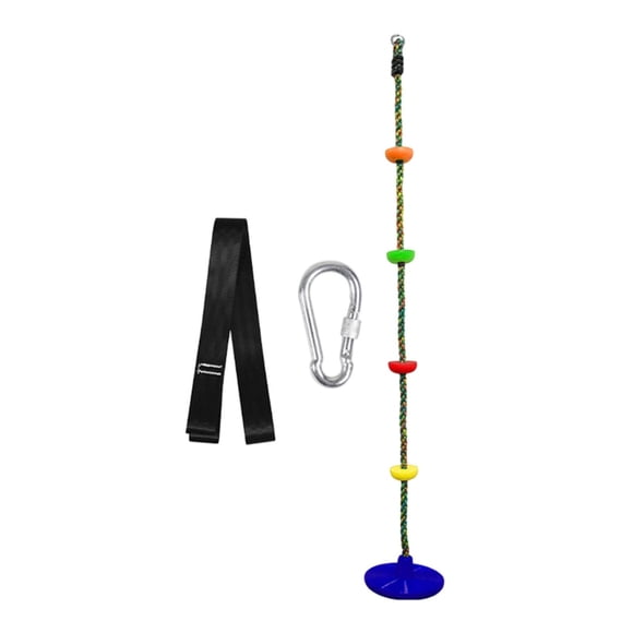 S SERENABLE Children's Climbing Rope 200cm Long Tree Hanging Ladder for Gym Yard Outdoor dark blue colorful