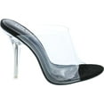 thumbnail image 6 of CAPE ROBBIN Allure Women's Dressy Peep Toe Clear Transparent Strap Slip On Clear Heels, 6 of 7