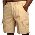 thumbnail image 2 of uikmnh Shorts Men Men's Cargo Shorts with Multiple Pockets Loose Fit Casual Straight Leg Pants Size:4XL, 2 of 5