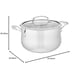 thumbnail image 5 of Cuisinart 419-14 Contour Olla de acero inoxidable, varios tamaños y estilos, Horno holandés, Platead, 5 of 6