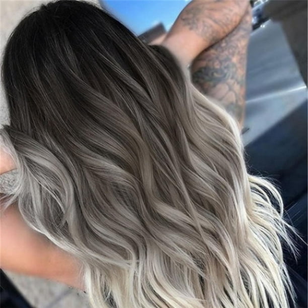 Grey dyed clearance wig