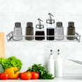 thumbnail image 5 of ADDHAT Stainless Steel Narrow Wall Shelf Silver Kitchen Spice Rack for Wall Mount, 5 of 7