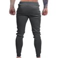 thumbnail image 4 of SDNall Mens Pants Men Color-Matching Pockets Zipper Pull Rope Fashion Casual Comfort Pants, 4 of 9
