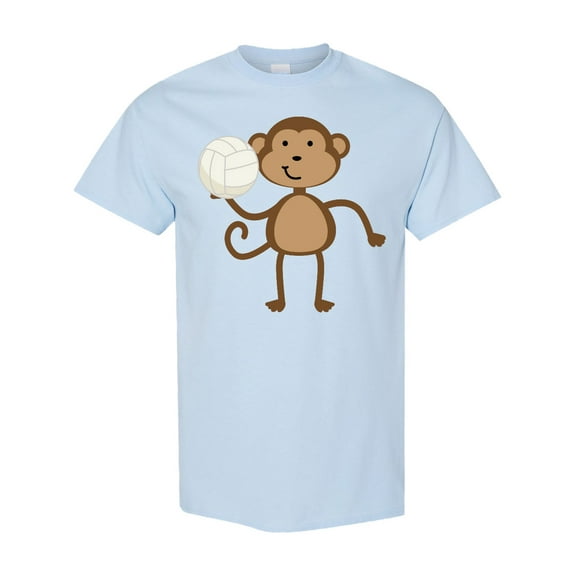 Inktastic Volleyball Monkey Boy T-Shirt