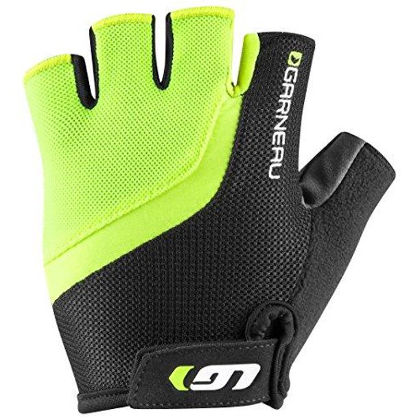 Louis Garneau Mens Biogel RXV Cycling Gloves Fingerless, Bright Yellow, Large