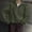 Green, variant on Green Womens Sweaters Quarter Zip Zip Mock Neck Sweaters Batwing Holiday Collared Knitted Jumpers for Women L