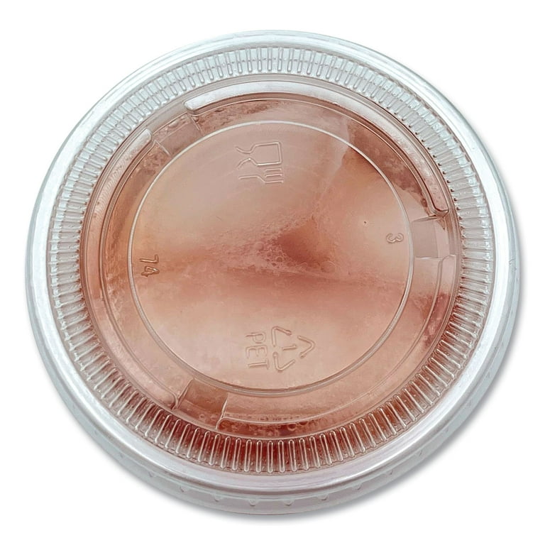 Souffle/Portion Cup Lids, Fits 3.25 oz to 5.5 oz Portion Cups, Clear, 2,500/Pack Souffle/Portion Cup Lids, Fits 3.25 oz to 5.5 oz Portion Cups, Clear, 2,500/Pack