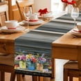 thumbnail image 5 of Table Runner - 90 Inch Long, Spring Flowers Kitchen Dining Table Runner Dresser Scarves, Botanical Blooms Floral Painting Art Farmhouse Decor for Coffee Tables Wedding Party Banquet, 5 of 8