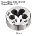 thumbnail image 2 of Uxcell 9/16-12 UNC Alloy Tool Steel Machine Thread Round Threading Dies, 2 of 3