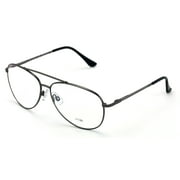 Metal Aviator No Line Progressive Trifocal Clear Lens Reading Glasses - Better Then Bi-Focal bifocal Reader