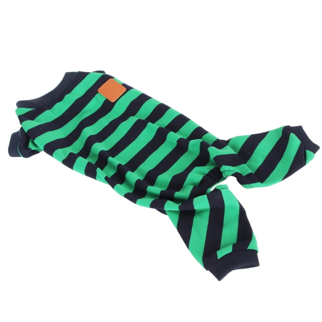 Pijamas a rayas para perros Bling Bling elásticos y elegantes XL
