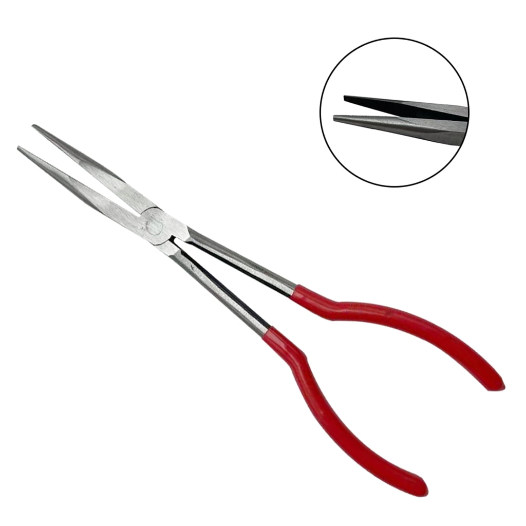 Crucible Tongs Clamp Plier Mechanic Grip Hand ToolsStraight/Bent Tip