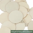 thumbnail image 2 of Adornos Navideños de Madera Fuyit 50 piezas, círculos para manualidades DIY de 10 cm, 2 of 7