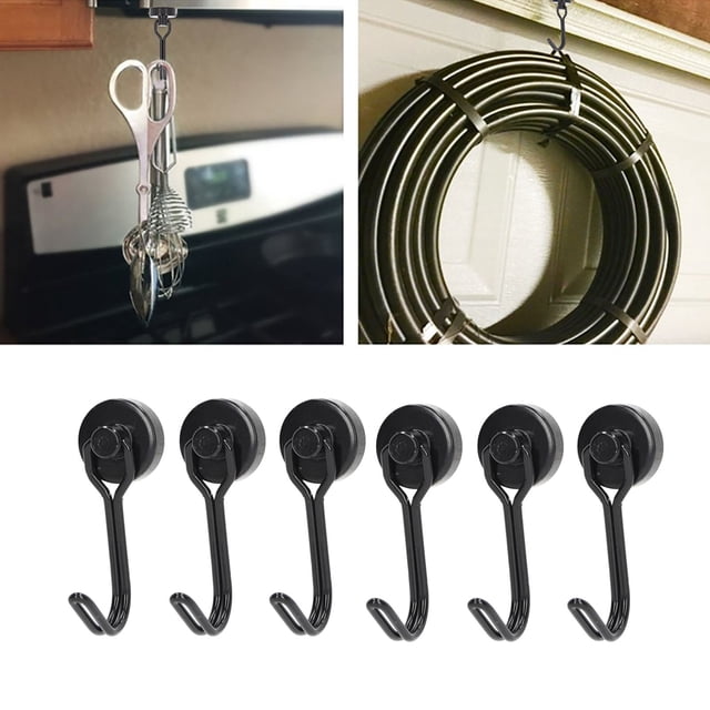 6Pcs Small Swing Hooks, 0 To 5KG Light Stable Outstanding Suction Hooks Rack For Organization Installation