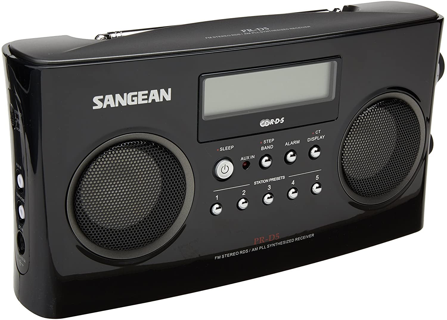 Sangean PR-D18BK AM/FM/Clock Portable Digital Radio with Protec.. Free Shipping 