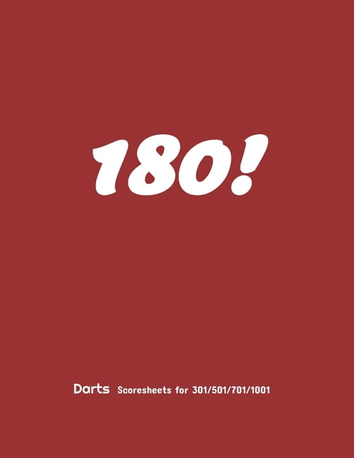 180! darts score sheets for 301/501/701/1001 darts scoring darts