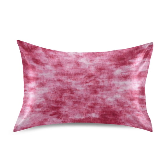 Ryvnso Satin Pillowcase Tie Dye Red Pillow Cases Standard Size 26x20in