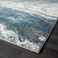 thumbnail image 6 of Luxe Weavers Abstract Wavy Marble Swirl Blue 8x10 Area Rug, Stain-Resistant Carpet, 6 of 8