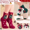 thumbnail image 4 of Loritta Secret 2 Pairs Women Fuzzy Socks, Christmas Cozy Fluffy Warm Winter Comfy Gift Socks for Women with Transparent Ball, 4 of 9