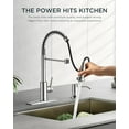 thumbnail image 4 of Biwat Chrome Kitchen Faucet with Pull Down Sprayer, Single Handle Pull Out Kitchen Sink Faucets, Commercial Modern Spring Stainless Steel Sink Faucets 1 Hole Or 3 Hole for Utility rv, Chrome, 4 of 4