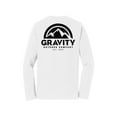 thumbnail image 2 of Gravity Outdoor Co. Chemise à Manches Longues - Blanc - Logo Noir - G, 2 of 2