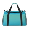 thumbnail image 1 of Fotbe Teal Turquoise Bolsa de Viaje con Estampado, Bolsa de Fin de Semana para Mujer con Compartimento para Zapatos, Bolsa de Gimnasio con Bolsillo Húmedo, 1 of 7