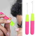 thumbnail image 2 of Eguiwyn Latch Hook Tool Kit for Rug Making And Hair Braiding, DIY Craft Supplies with Crochet Needles, Pink, 5.7mm, 2 of 9