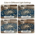 thumbnail image 7 of ODIKA 2'x3' Washable Doormat Non-Slip, Low Pile Nautical Vintage Maritime Compass Motif Retro Circle Octopus Refined Structured for Entryway, Kitchen, Laundry Room, 7 of 7
