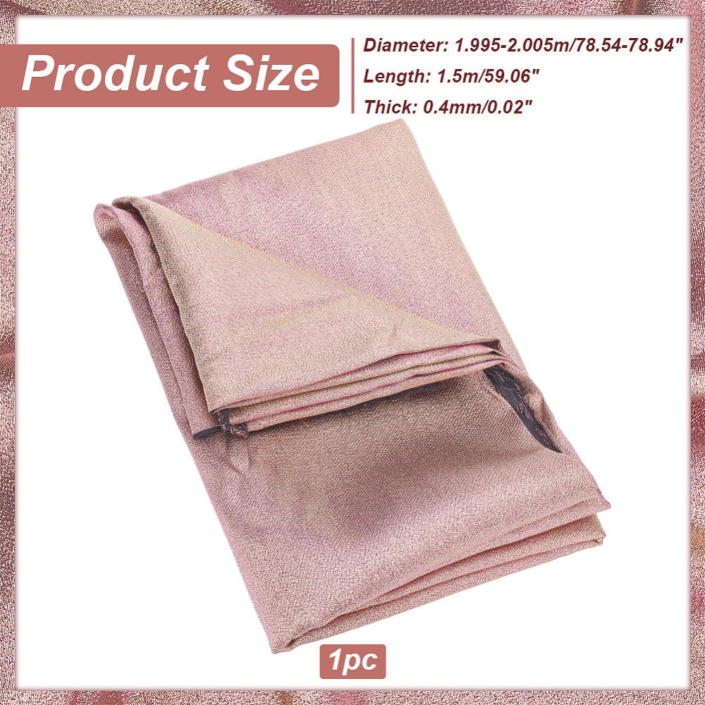 1pc 2.2 Yards Rose Brown Iridescent Fabric Metallic 60Inch color Changing Polyester Fabric Shimmer Sewing Holograhic Fabric Sparkle Fabric Accessories for Wedding Dress Decoration Crafts