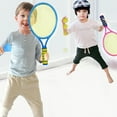 thumbnail image 3 of Kids Tennis Racquet Set Funny Tennis Racket with Balls for Outdoor Training, 3 of 10