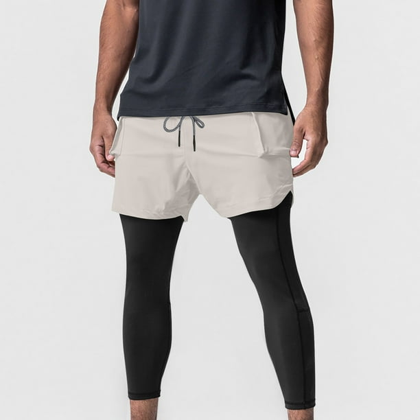 Pantalones largos para hombre, con bolsillos a juego, cremallera y cordón, pantalones casuales de algodón y seda fresca para hombre