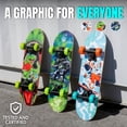thumbnail image 6 of Madd Gear Mini Cruiser Skateboard for Kids and Teens – Lightweight 22" Maple Deck – Smooth 50mm Wheels – Locker Board for School, Travel, and Campus, 6 of 8