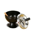 thumbnail image 6 of Yirtree Round Push Down Cigarette Ashtray with Spinning Tray, Creative Stylish Home Office Metal Windproof Rotation Lid Ashtray Smoker Gift, 6 of 8