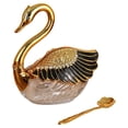 thumbnail image 2 of GROWTH TANK Swan Shaped Sugar Container Creative with Spoon for Hotel Restaurant Kitchen Style B, 2 of 9