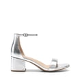 thumbnail image 2 of Sandalia para Mujer DREAM PAIRS 9.5 Plata Tacón Bajo y Grueso, 2 of 7