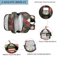 thumbnail image 3 of FORMRS School Backpack 17" Student Travel Bag with Laptop Compartment, Dark Tartan Pattern, 3 of 7