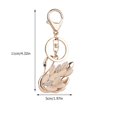 thumbnail image 3 of Swan Keychain Rhinestone Keychains for Women 2 Count Backpack Rings Exquisite Miss, 3 of 6