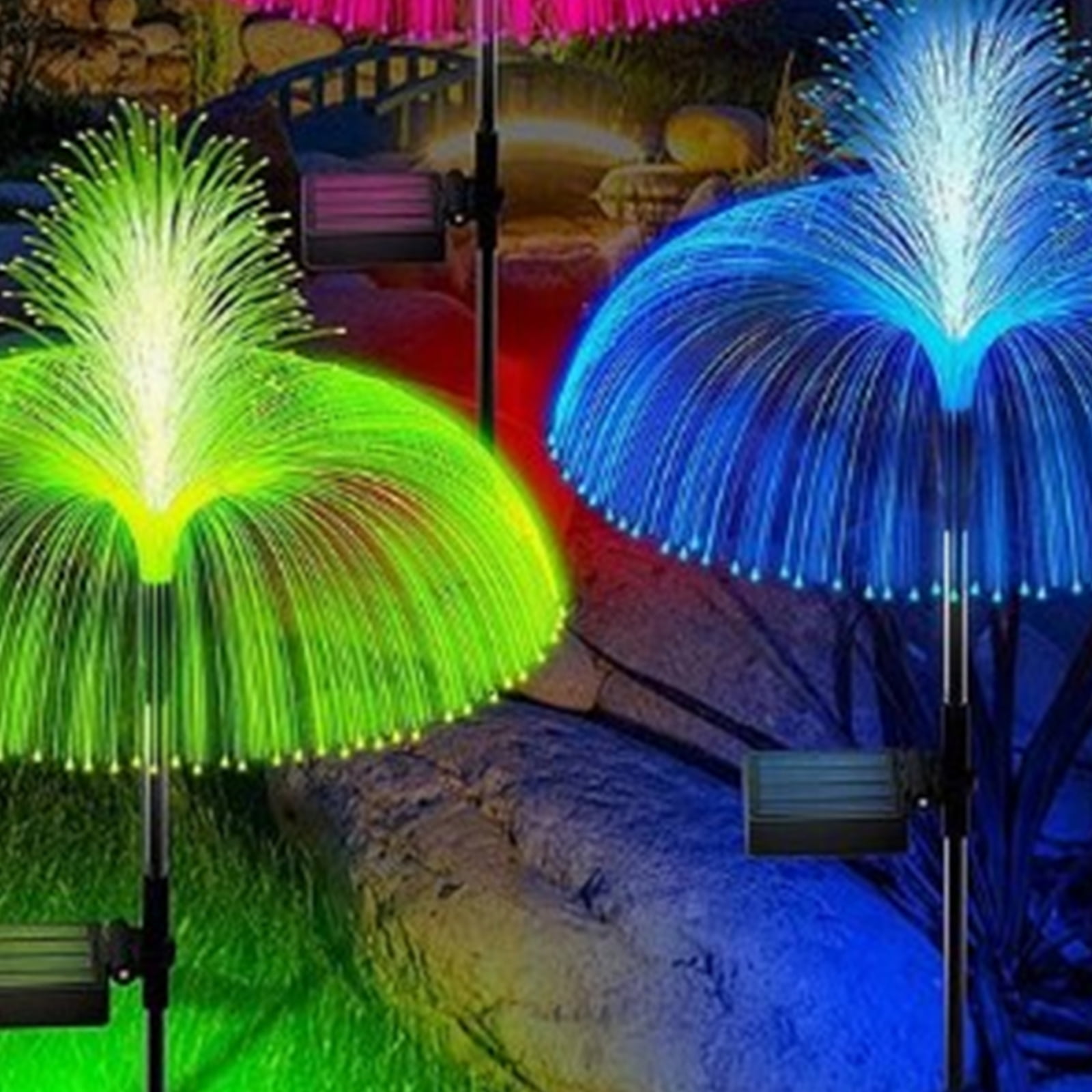 Solar Jellyfish Light 7 Colors Changing Outdoor Waterproof Garden