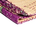 thumbnail image 2 of Taj Hotel Kantha Cotton Throw 50x70 Patchwork Handcrafted Vibrant Decor India, 2 of 2